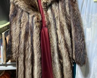 Long fur coat