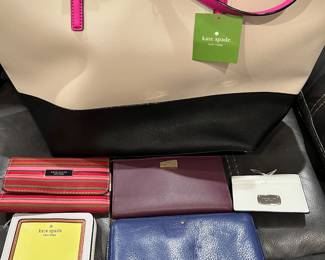 Kate Spade tote bag, wallets