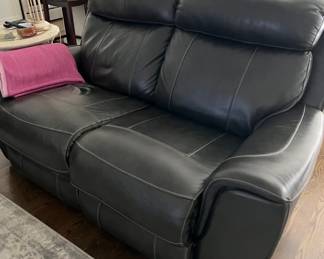Leather loveseat, electric, available for pre sale 