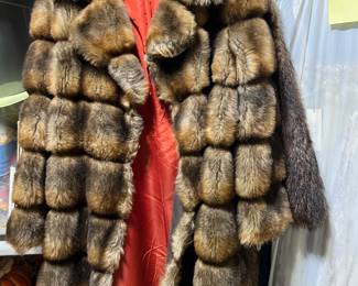 Faux fur coat