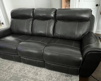 Leather electric reclining sofa, available for pre sale 
