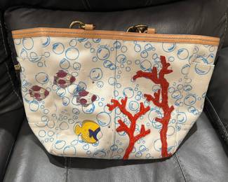 Large COACH Bubble Fish Tote