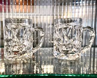 Tiffany & Co. crystal mugs