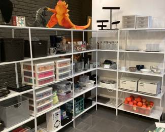 Sampling of Room & Board “Foshay” bookcase units; 7 available in varied sizes and colors
