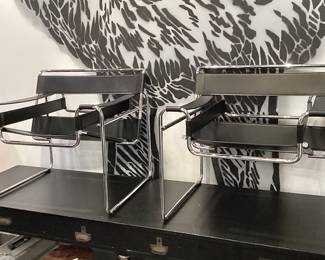 Pair of Marcel Breuer Wassily chairs