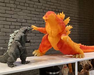 “Burning Godzilla” from 1995 Godzilla vs. Destoroyah, Bandai ltd. edition, serial number under left rear foot