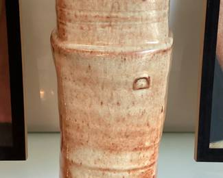 - Warren MacKenzie tall vase, 11.5” H