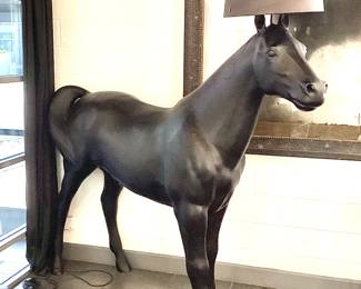 Moooi Horse Lamp; by Front, 2006. Approximately 7’6” long and 7’ 4” high. 