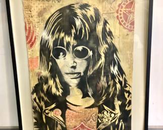 Shepherd Fairey: “Joey Ramone” portrait