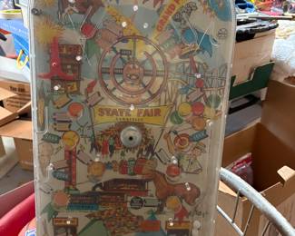Vintage Tabletop Pinball Game with a "State Fair" Theme 1950's