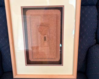 "Doorways to the Past".  These doorways at Pueblo Bonito in Chaco Canyon, New Mexico speak of Paths taken and paths we have yet to choose.  This information is on back of framed piece.  Signed and Numbered
