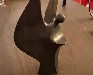 Bronze Sculpture "Angel with long Wings".