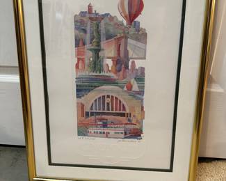 John Brown Checco signed 1993 Editionll. 377 of 1500. Offset lithograph.