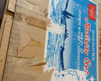 Sears Nativity Set in original box and wrapping