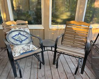 Great Patio and all season room furniture - These are glide chairs