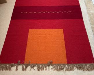 Wonderful woven Block Color Rug