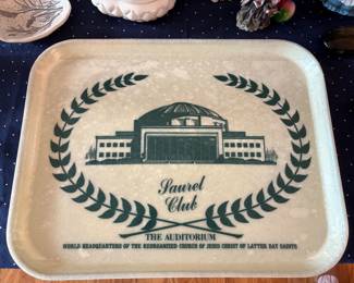 Laurel Club Tray from "The Auditorium"  World Headquarters of The Reorganized Church of Jesus Christ of Latter Day Saints.