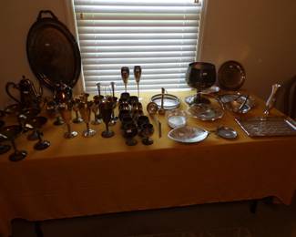 Assorted lot of silver plate