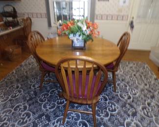 Oak table 6 chairs