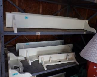 Wood shelves