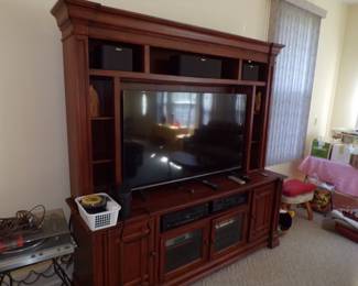 entrainment center, big screen flat screen tv