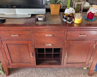 Solid wood with matching table