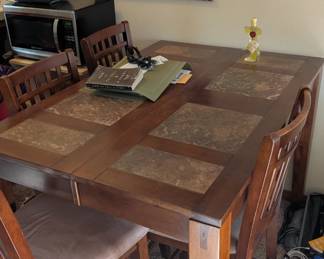 Solid wood with matching banquet
