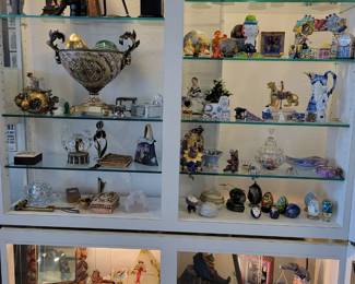 Cabinets and contents for sale.