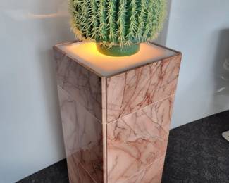 Marble Display Pedestal with Light.