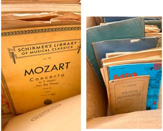 Lots of vintage sheet music