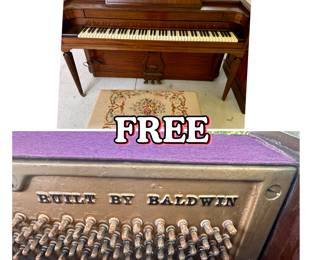 Free Baldwin piano. Available now. Come and get it!
