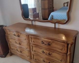 Dresser & Mirror (Sold as part of a Queen Bedroom Set for $350)