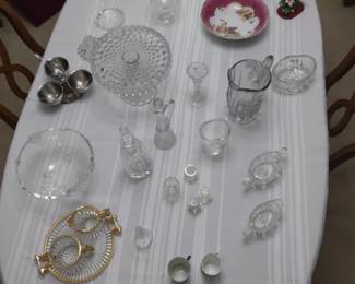 View of Crystal & Glassware from above