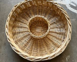 Wicker Rattan Chip and Dip Serving Basket