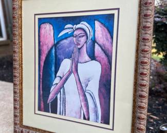 15. Art: LaShun Beal, "Divine," Print, 1994, 28.25" w x 32.5" h, Framed, $95