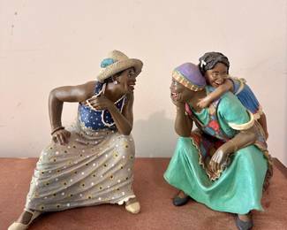 Duncan Royal The Ebony Collection Family & Friends Series Figurines, “Millie” and “Agnes”