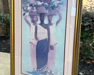 18. Art: Earl Jackson, “From Their Mother’s Garden,” Print, 1997, 29" w x 42.25" h, Framed, $95