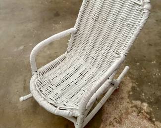 Wicker Doll Rocking Chair