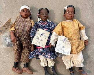 Daddy’s Long Legs Collectible Dolls, “Jill,” “Phoebe,” and “Jack”