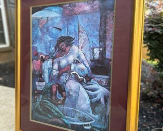 12. Art: William Tolliver, "Final Rinse," Print, 28.5" w x 35.5" h, Framed, $95