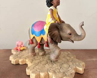 Thomas Blackshear’s Ebony Visions Jamboree Parade Collection Figurines,  “Ellie & Bobo” 