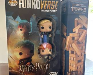 Funko Pop Funkoverse Harry Potter Strategy Game and Jumbling Tower Blocks