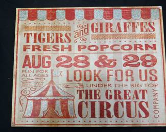 Decor Circus Sign