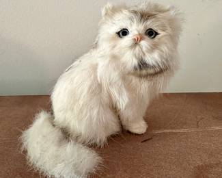 Fur Cat Figurine
