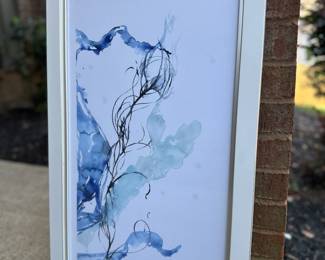 Jennifer Goldberger, "Ocean Etude Triptych III," Print, 17" w x 28" h, Framed 