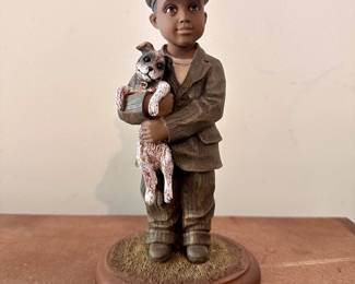 Emma Jane’s Babies Figurines, “Booker Found the Lost Puppy Under the Old Barn”