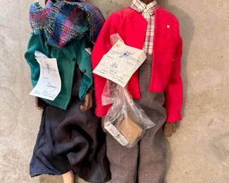 Daddy’s Long Legs Collectible Dolls, “Bessie” and “Abe”
