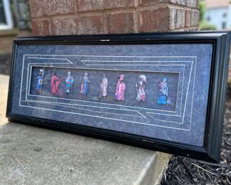 Butterfeld, Shadowbox Cutouts, 28.5" w x 12.5" h, Framed