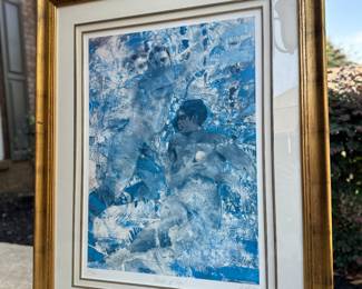 19. Art: Louis Jessup Delsarte III, “Garden of Eden,” Signed & Numbered Print, Edition 301/350, 1995, 37" w x 46" h, Framed,  $145