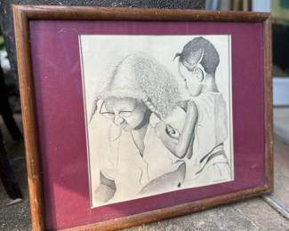Ronnie Prosser, Untitled Drawing, Print, 19" w x 15" h, Framed